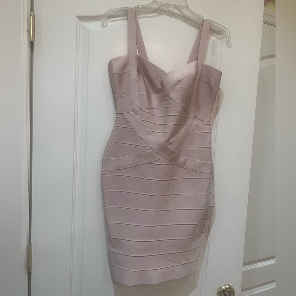 B Queen Bandage Dress Size Medium Tan Color